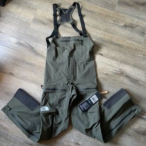 The NorthFace L5 Futurelight Zip Waterproof Shell Ski Pants Bib Men’s Size Small